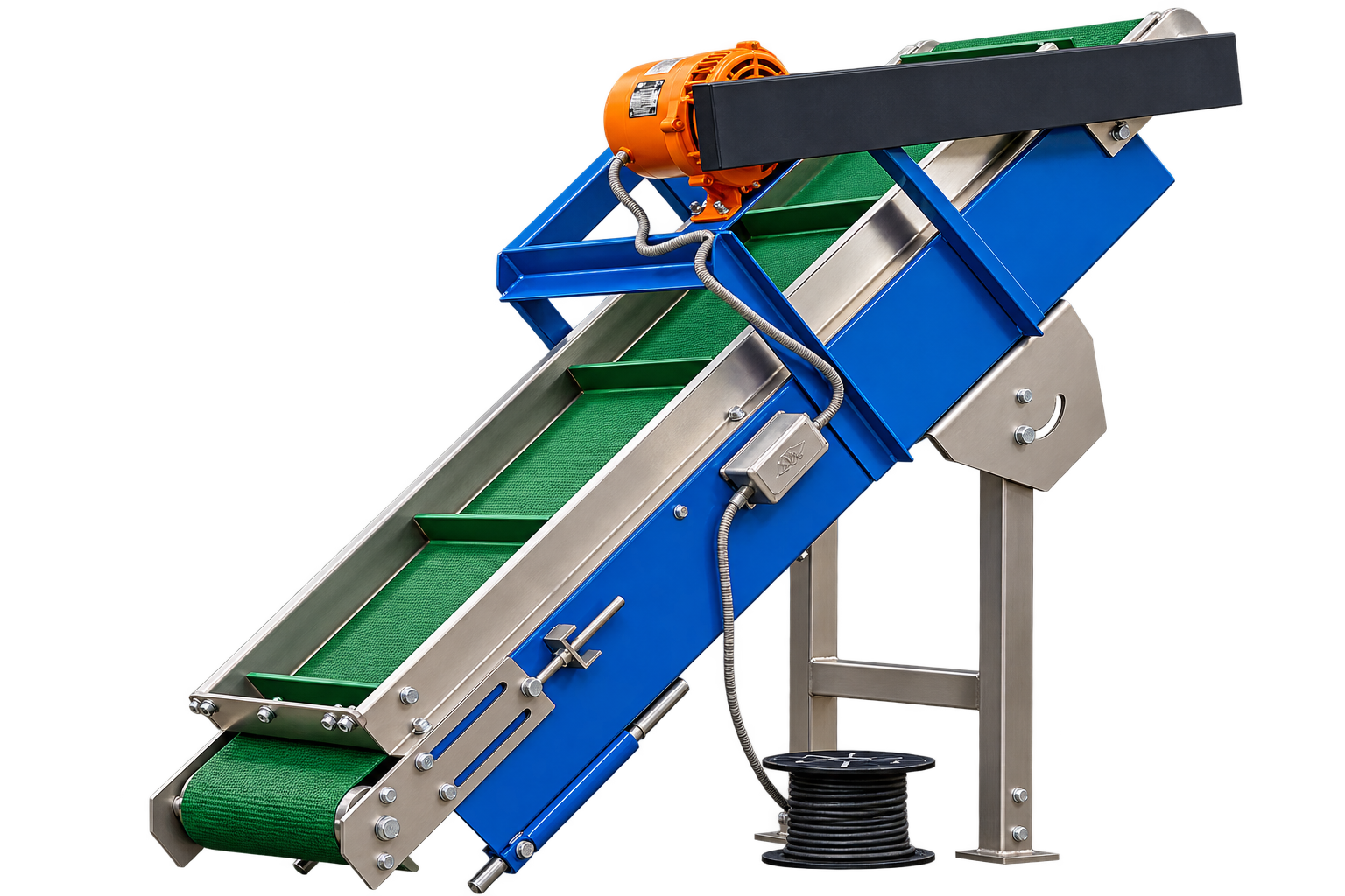 Custom Inclined Cleated Belt Conveyor